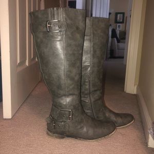 Grey Tall Boots